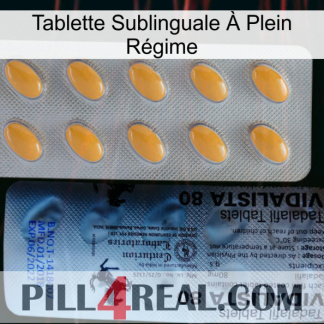 Tablette Sublinguale À Plein Régime 44